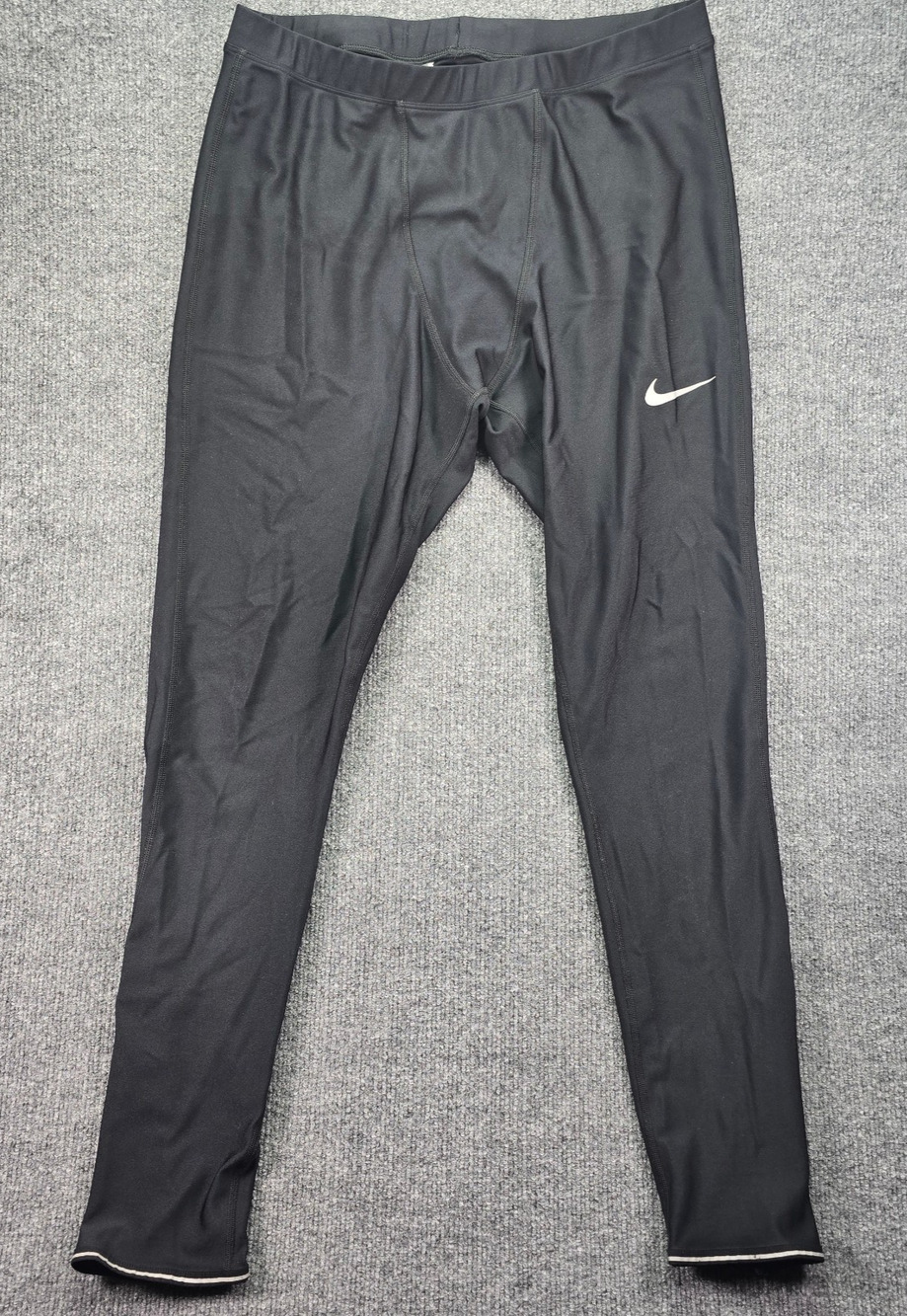 Nike Dri Fit Power Running Tight Fit Pants Mens XXL Black Stretch Compression
